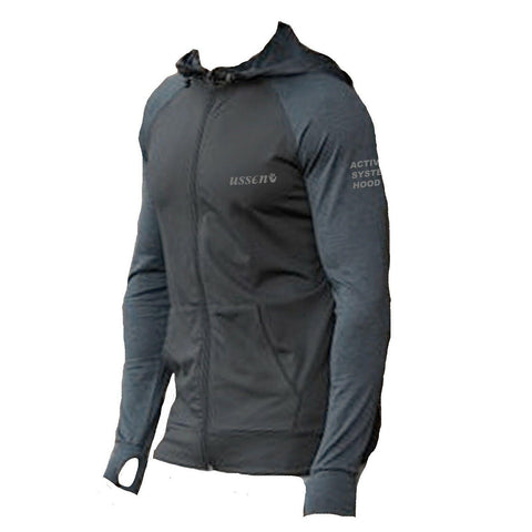 Ussen Active Long Sleeve Zip Hoody