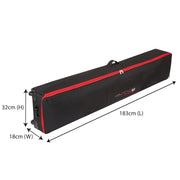 Mountain Pac WHEELY PRO SKI/BOARD BAG BLACK