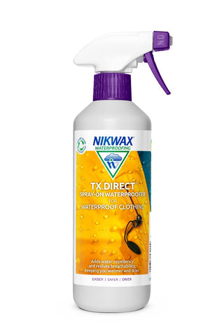 Nikwax TECH WASH 1L + TX DIRECT SPRAY-ON 500ml, Complete Care System for Thoroughly Cleaning, Enhancing Water Repellency, Revitalising Breathability of Wet Weather Clothing