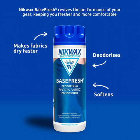 Nikwax BaseFresh Deodorising conditioner for base layers and next-to-skin clothing