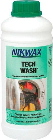 Nikwax TECH WASH 1L + TX DIRECT SPRAY-ON 500ml, Complete Care System for Thoroughly Cleaning, Enhancing Water Repellency, Revitalising Breathability of Wet Weather Clothing