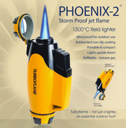 Turboflame Phoenix Windproof Jet Flame Lighter