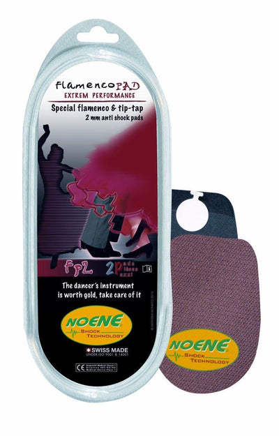 Noene Tap Dance/Flamenco Heel Pad - Black, Shock Stopper