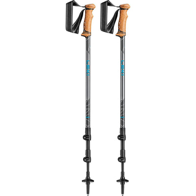 LEKI Legacy Poles, Light Anthracite-Petrol, 110-145 cm