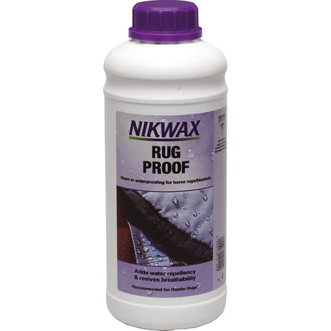 Nikwax Horse Rug Wash & Proof Non-Detergent Equestrian Cleaner Twin Pack (1 Litre)