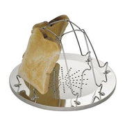 Highlander 4 Slice Folding Toaster  Silver