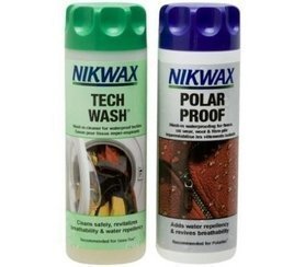 Nikwax Tech Wash/Polar Proof Twin Pack Clean/Proof Value Pack - 300ml