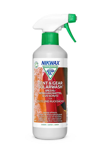 Nikwax Tent & Gear Solar Wash & Proof 500ml SPRAY-ON UV Cleaning & Waterproofing