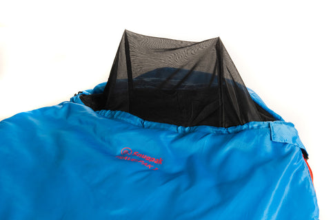 SNUGPAK TRAVELPAK 2 Sleeping Bag with mosquito net Extreme Lightweight Festival