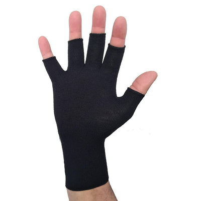 Ussen Half finger Gauntlet Glove Black