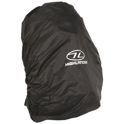 Highlander Waterproof Rain Cover Inc Stuff Sack Black Medium 40-50ltr