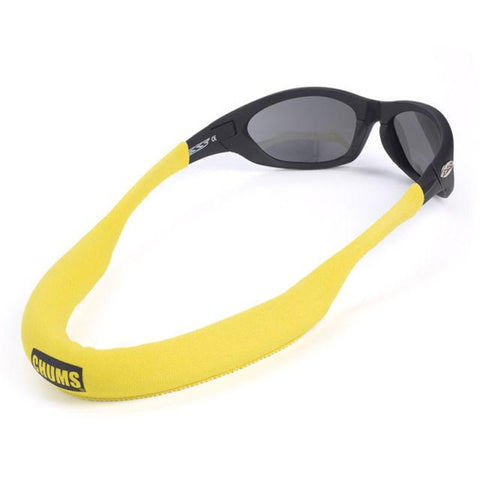Chums FLOATING Sunglasses retainers [FLOATATION:High NEO MEGA Float][Retainer Colour:Yellow]