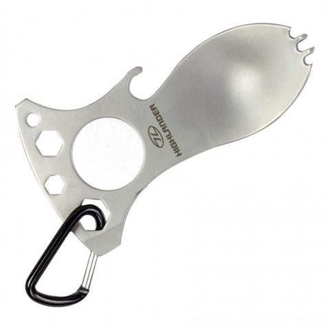 Highlander Foon 5 In 1 Steel Multi Purpose Tool Spork Camping