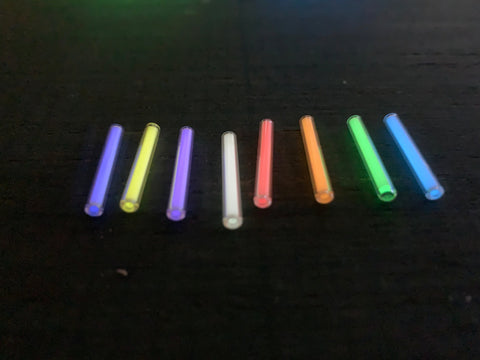 Nite Tritium Vial Isotope Trigalight Glow in the dark 3mm x 22.5mm or 1.5 x 6mm